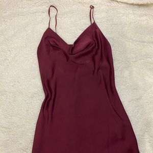 Burgundy Dress